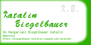 katalin biegelbauer business card